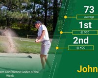 Highlight Graphic of MCC Golf Player Zack Johnson.